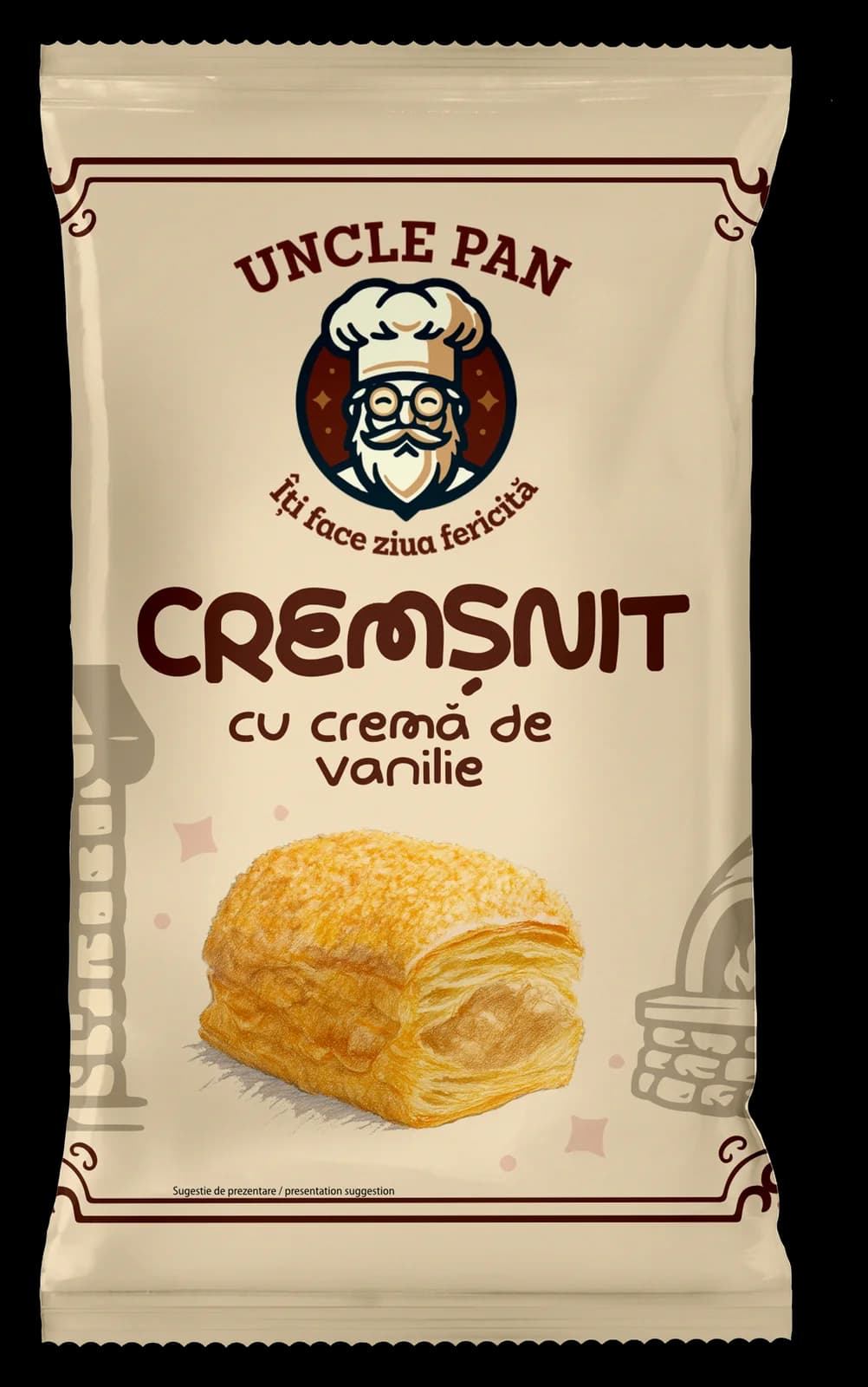 Cremșnit cu cremă de vanilie — Uncle Pan